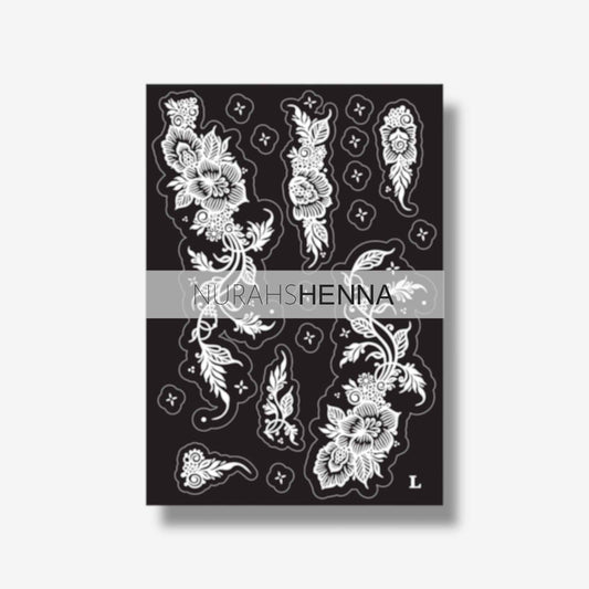 LACE HENNA STENCIL - 029