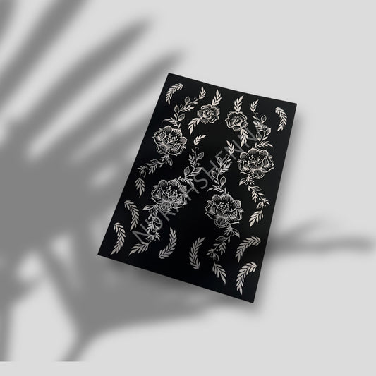 LACE HENNA STENCIL - 001