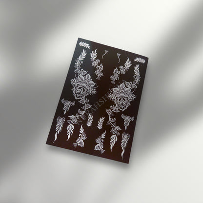 LACE HENNA STENCIL - 013