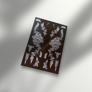 LACE HENNA STENCIL - 051