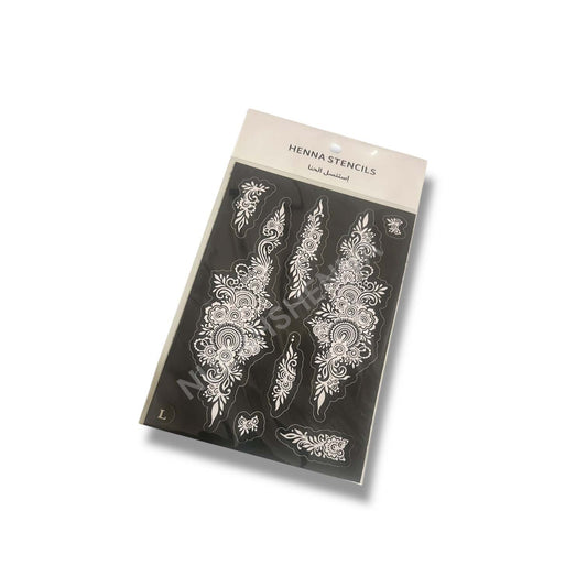 LACE HENNA STENCIL - 023