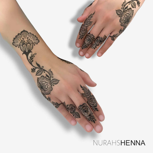 LACE HENNA STENCIL - 015