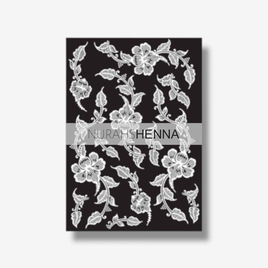 LACE HENNA STENCIL - 019