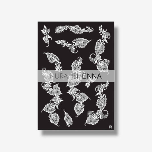 LACE HENNA STENCIL - 020