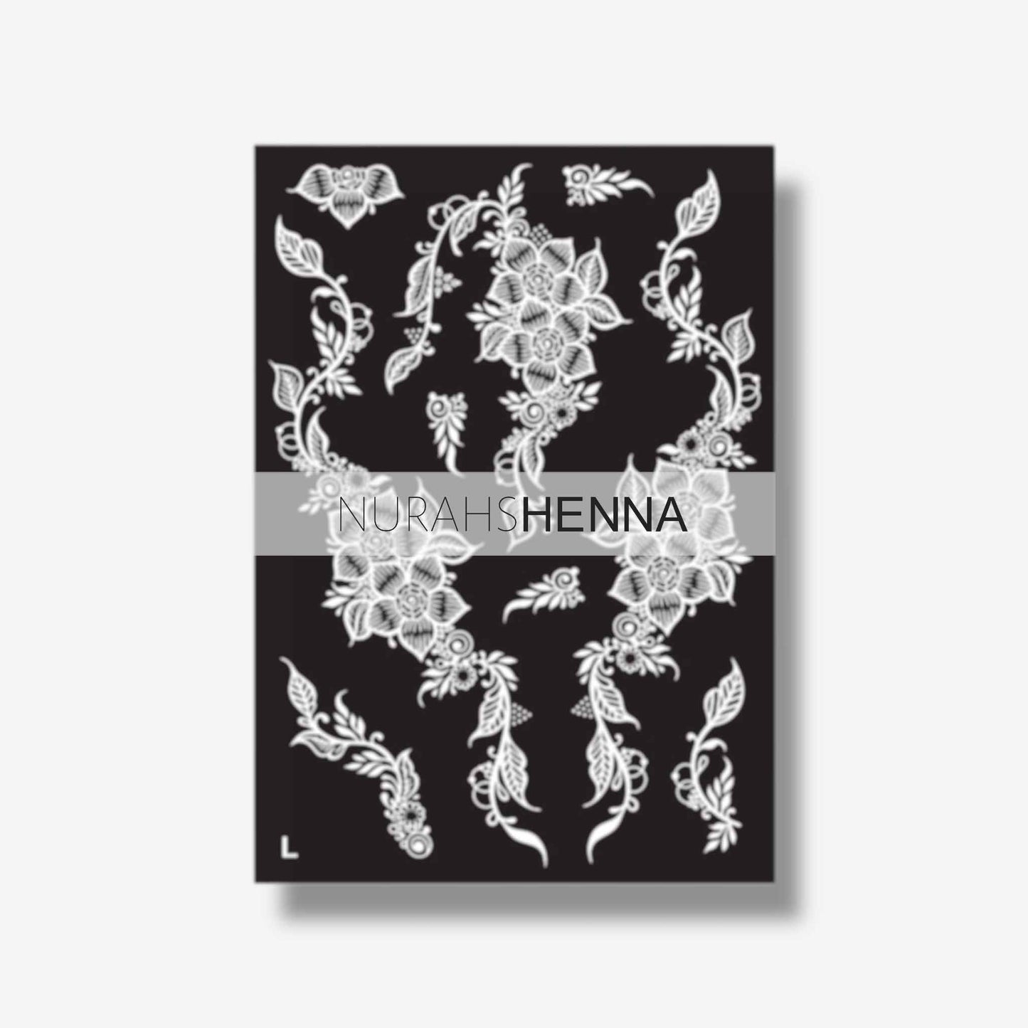 LACE HENNA STENCIL - 014