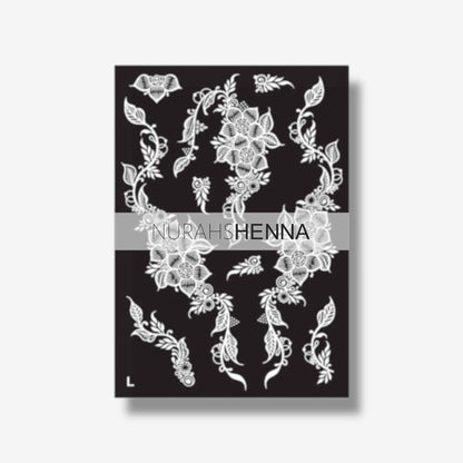 LACE HENNA STENCIL - 014