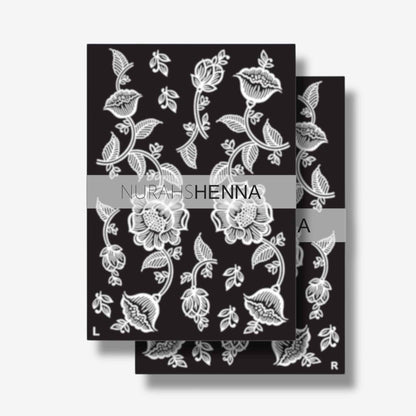 LACE HENNA STENCIL - 018