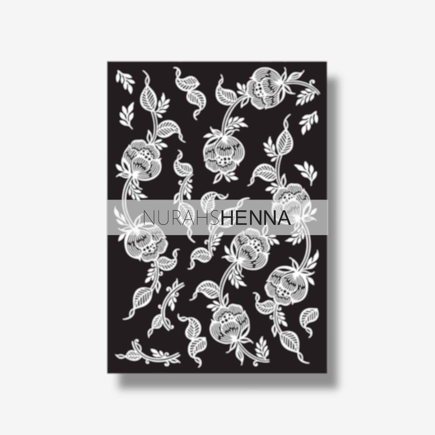 LACE HENNA STENCIL - 021