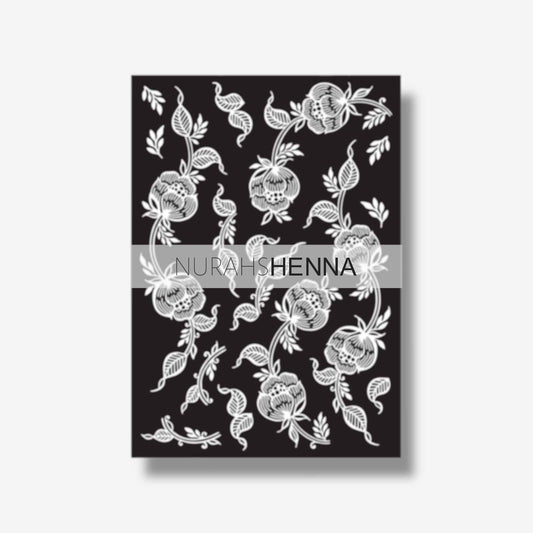 LACE HENNA STENCIL - 021