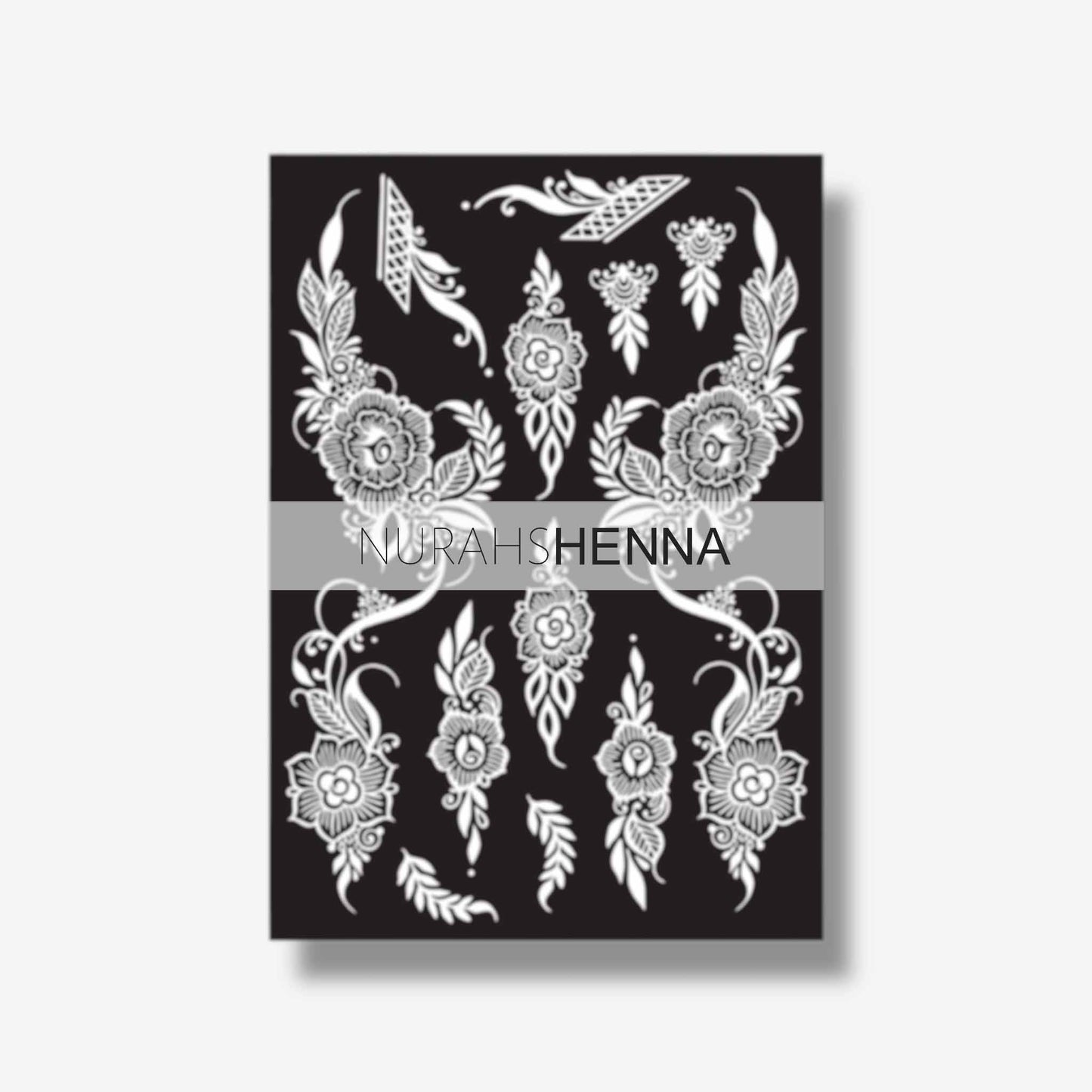 LACE HENNA STENCIL - 017
