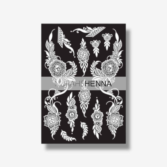 LACE HENNA STENCIL - 017
