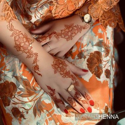 LACE HENNA STENCIL - 014