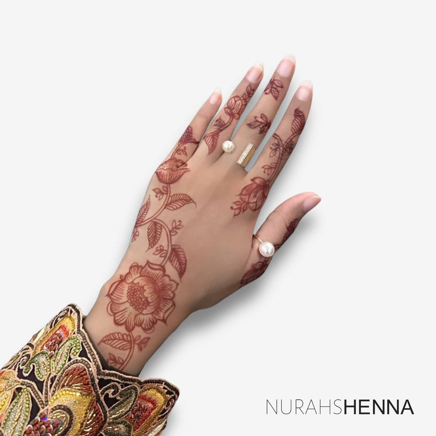 LACE HENNA STENCIL - 018