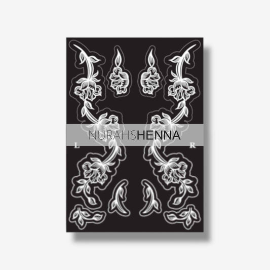 LACE HENNA STENCIL - 027