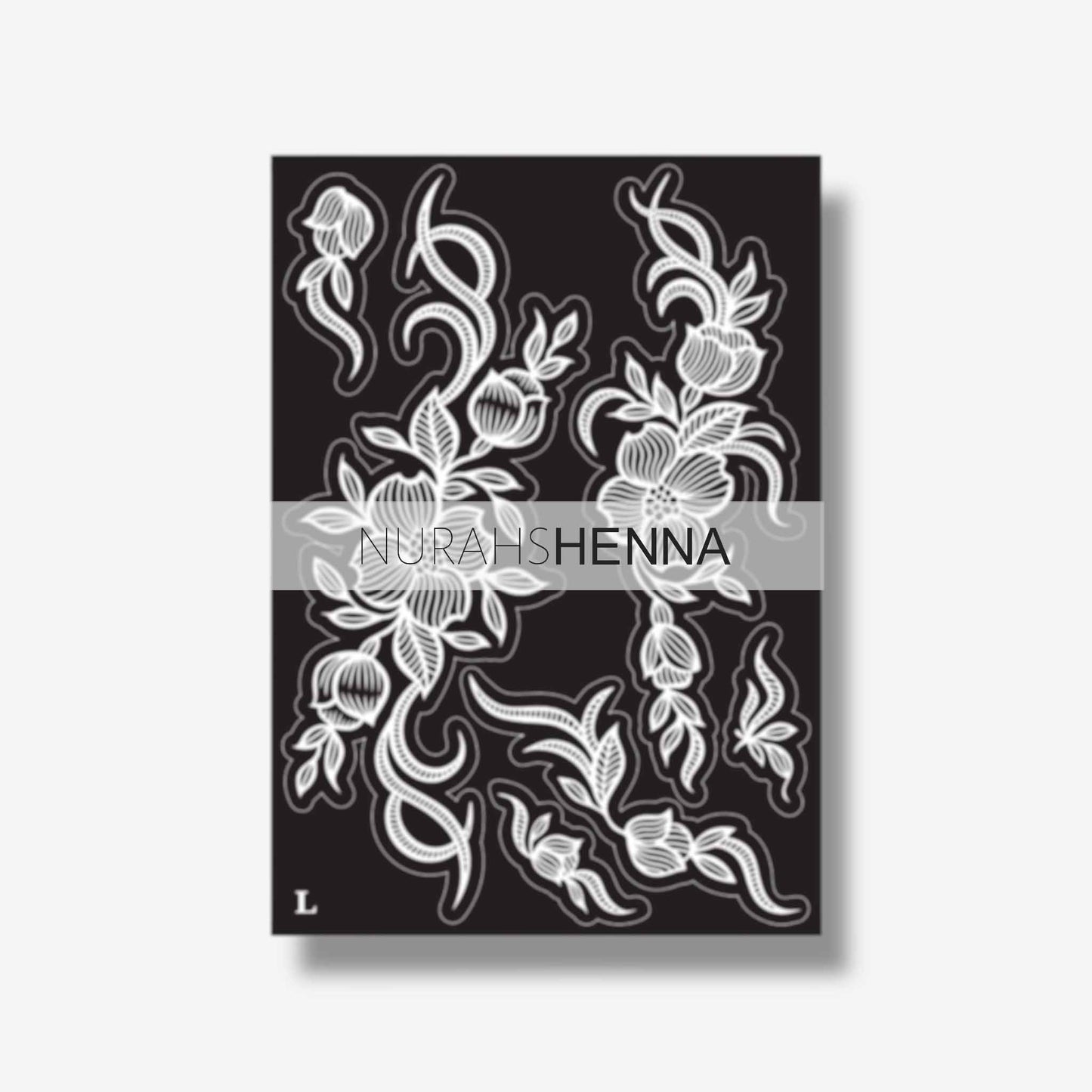 LACE HENNA STENCIL - 026