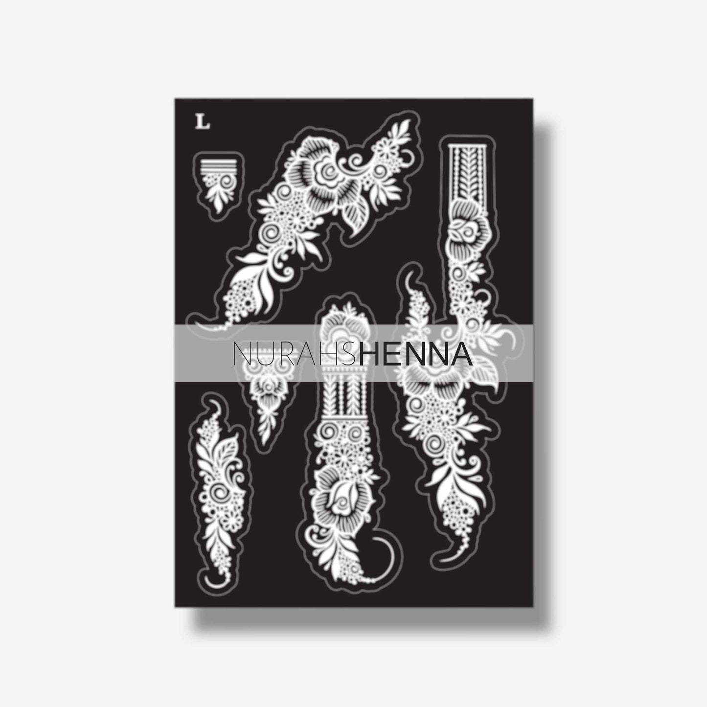 LACE HENNA STENCIL - 028