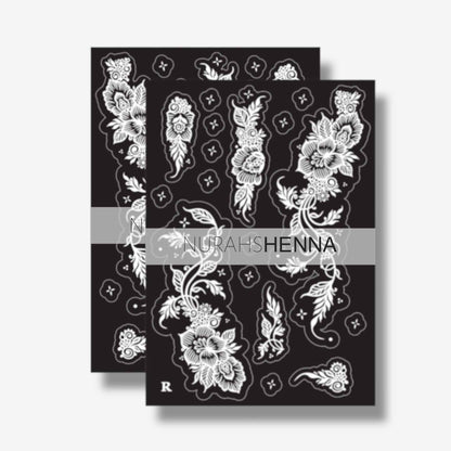 LACE HENNA STENCIL - 029