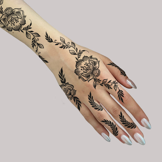 LACE HENNA STENCIL - 001