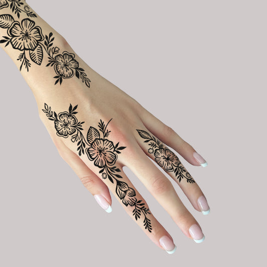 LACE HENNA STENCIL - 003