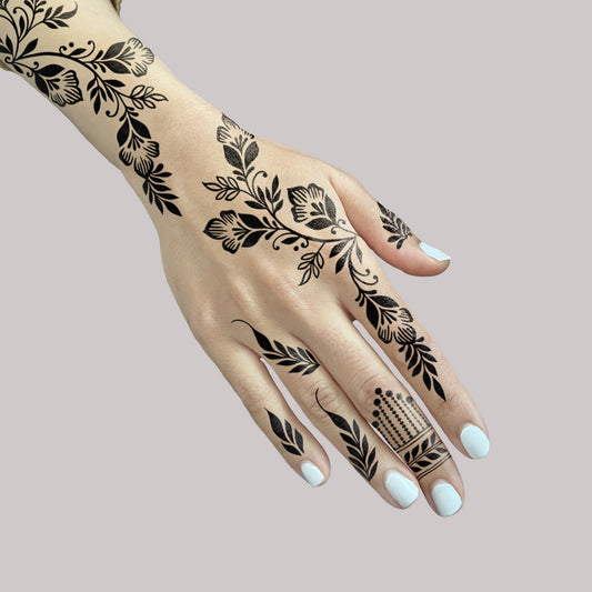 LACE HENNA STENCIL - 005