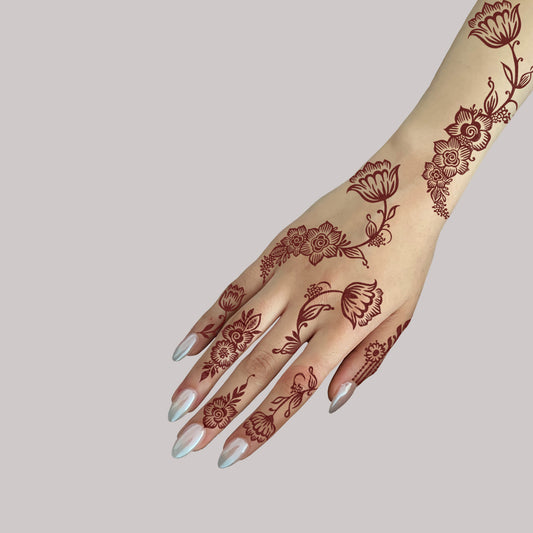 LACE HENNA STENCIL - 007