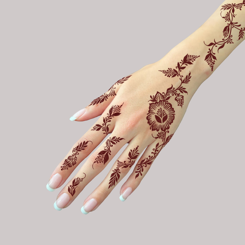 LACE HENNA STENCIL 046 NURAHSHENNA lace-henna-stencil-046-nurahshenna