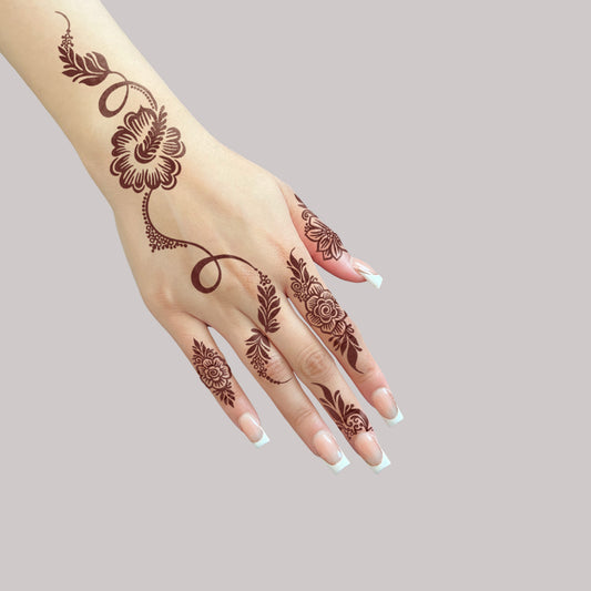 LACE HENNA STENCIL - 011