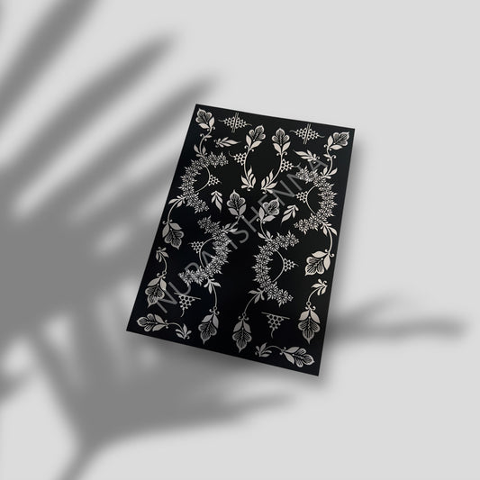 LACE HENNA STENCIL - 002