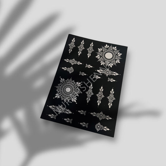 LACE HENNA STENCIL - 006