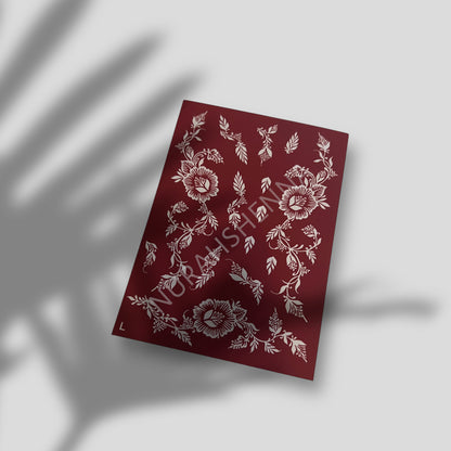 LACE HENNA STENCIL - 008