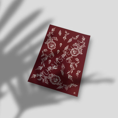 LACE HENNA STENCIL - 008