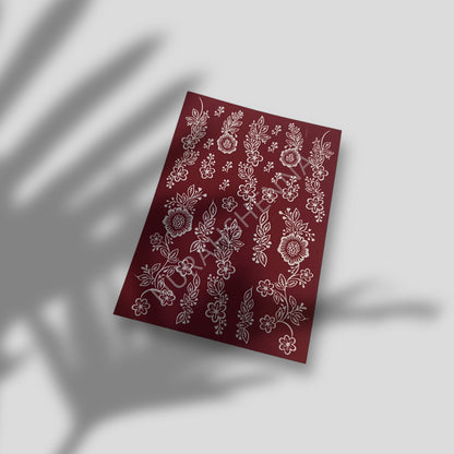 LACE HENNA STENCIL - 010